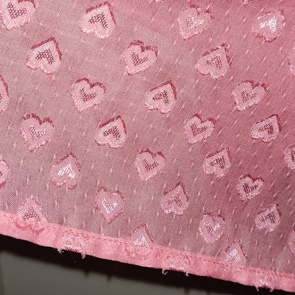 Torrid Pink Hearts Layered Sleeveless Blouse - Picture 7 of 10